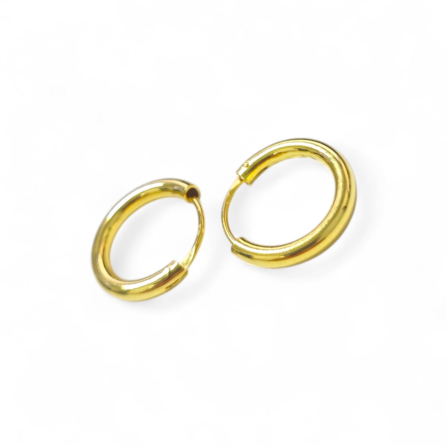 Orecchini a Cerchio in Argento 925 Dorato – Classici e Luminosi