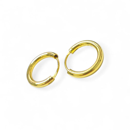 Orecchini a Cerchio in Argento 925 Dorato – Classici e Luminosi