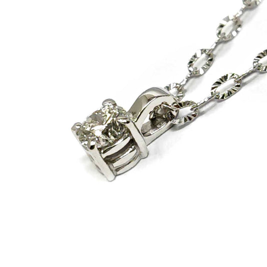 Pendente Punto Luce con Diamante CT 0.37 VVS2 E Certificato HRD Laser