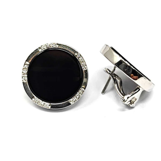 Orecchini con Onice e Diamanti CT 0.14