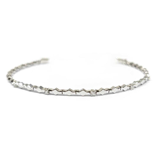 Bracciale Semirigido con Diamanti CT 0.20