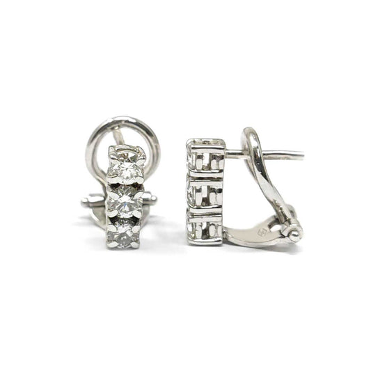 Orecchini Trilogy con 6 Diamanti CT 0.60