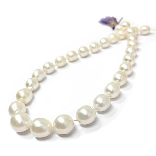 Filo di Perle Australiane a Decrescere da 12.5/15mm