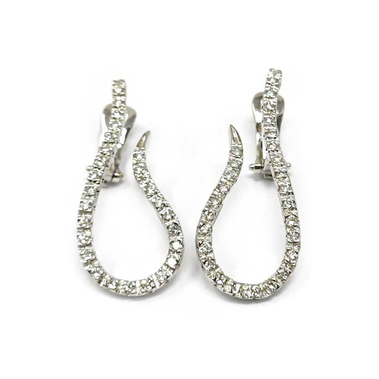 Orecchini in Oro Bianco e Diamanti CT 0.90