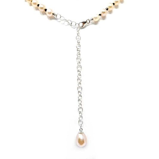 Strangolino con Perle Rosa e Spinello Nero