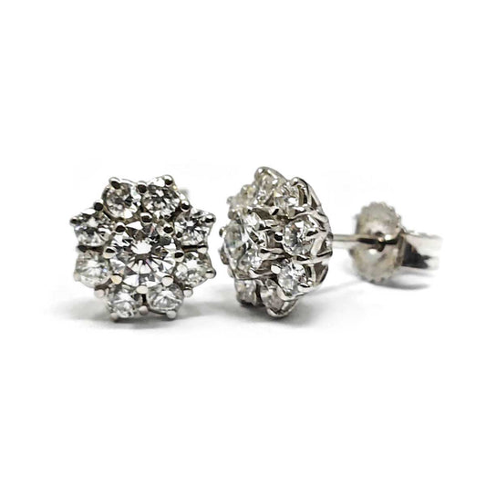 Orecchini con Diamanti Linea Fiore CT 0.78