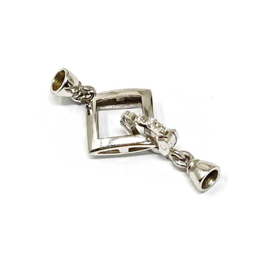 Chiusura in Oro e Diamanti per filo di Perle