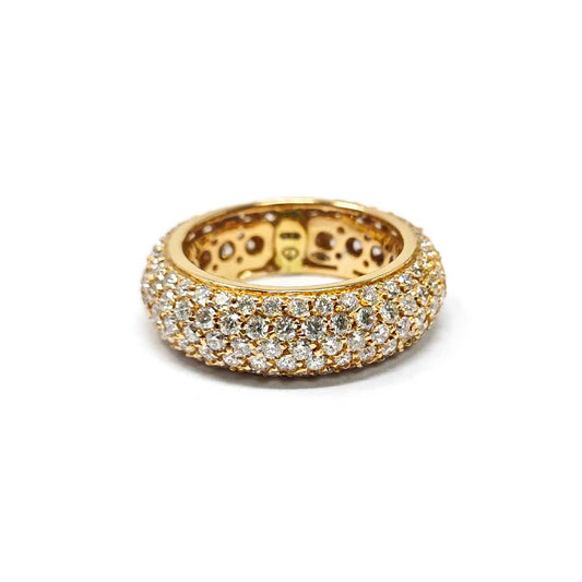 Anello Fascia in Oro Rosa e Diamanti CT 3.95