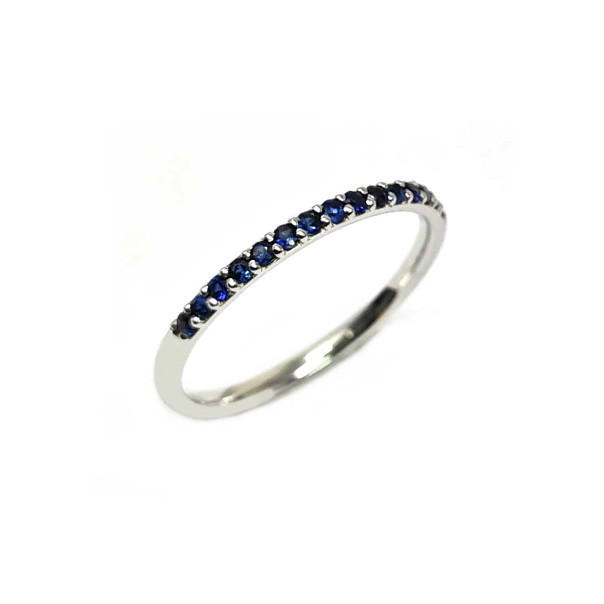 Anello Veretta con Zaffiri CT 0.25