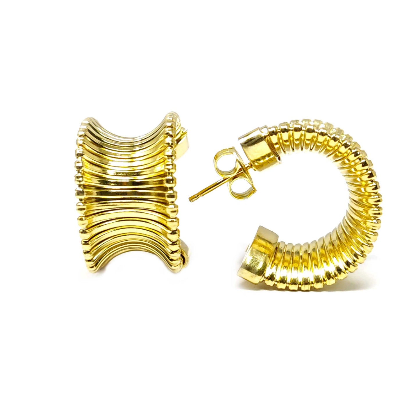 Orecchini Cerchio in Argento Giallo