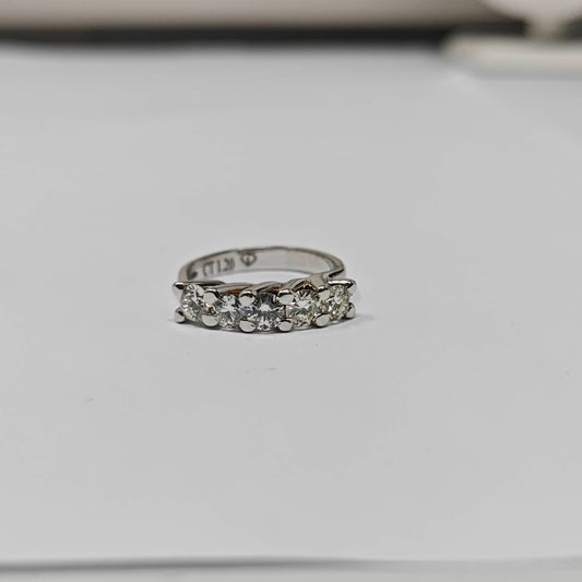 Anello Veretta con Diamanti CT 1.20 VVS/IF E