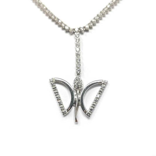 Girocollo Farfalla con Diamanti CT 2.00 Collezione S. Dali