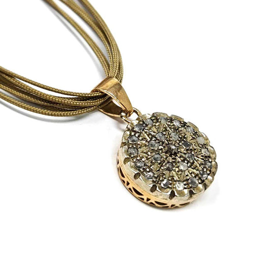 Pendente Toppa Palermitana con Diamanti Corone