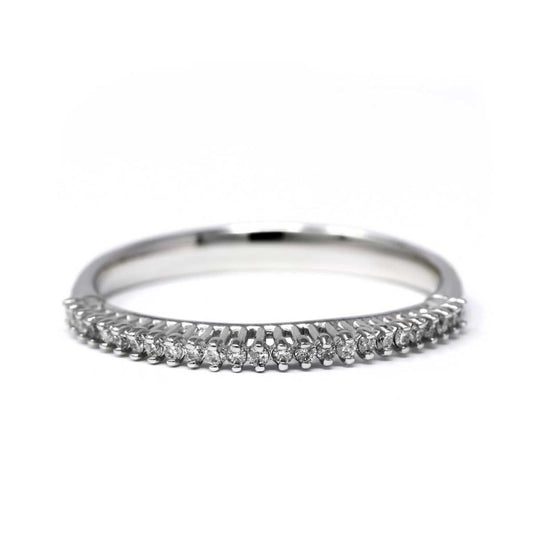 Anello Veretta con 25 Diamanti CT 0.15