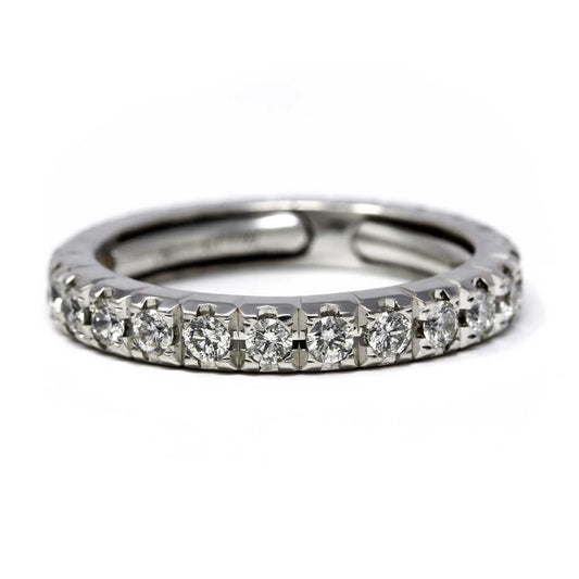 Anello Riviera con Diamanti Estendibile da 9 a 13 CT 1.00