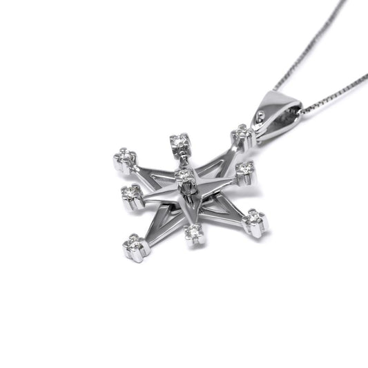 Pendente Rosa Dei Venti con Diamanti CT 0.30