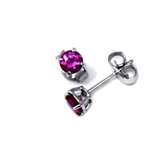 Orecchini Punto Luce con Rubino CT 0.70