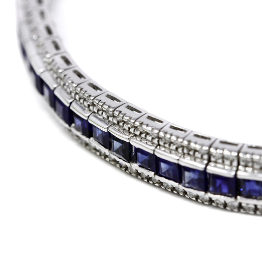 Bracciale con Zaffiri CT 9.34 e Diamanti CT 1.53