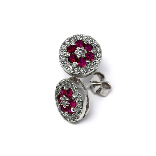 Orecchini con Rubini CT 0.60 e Diamanti CT 0.35