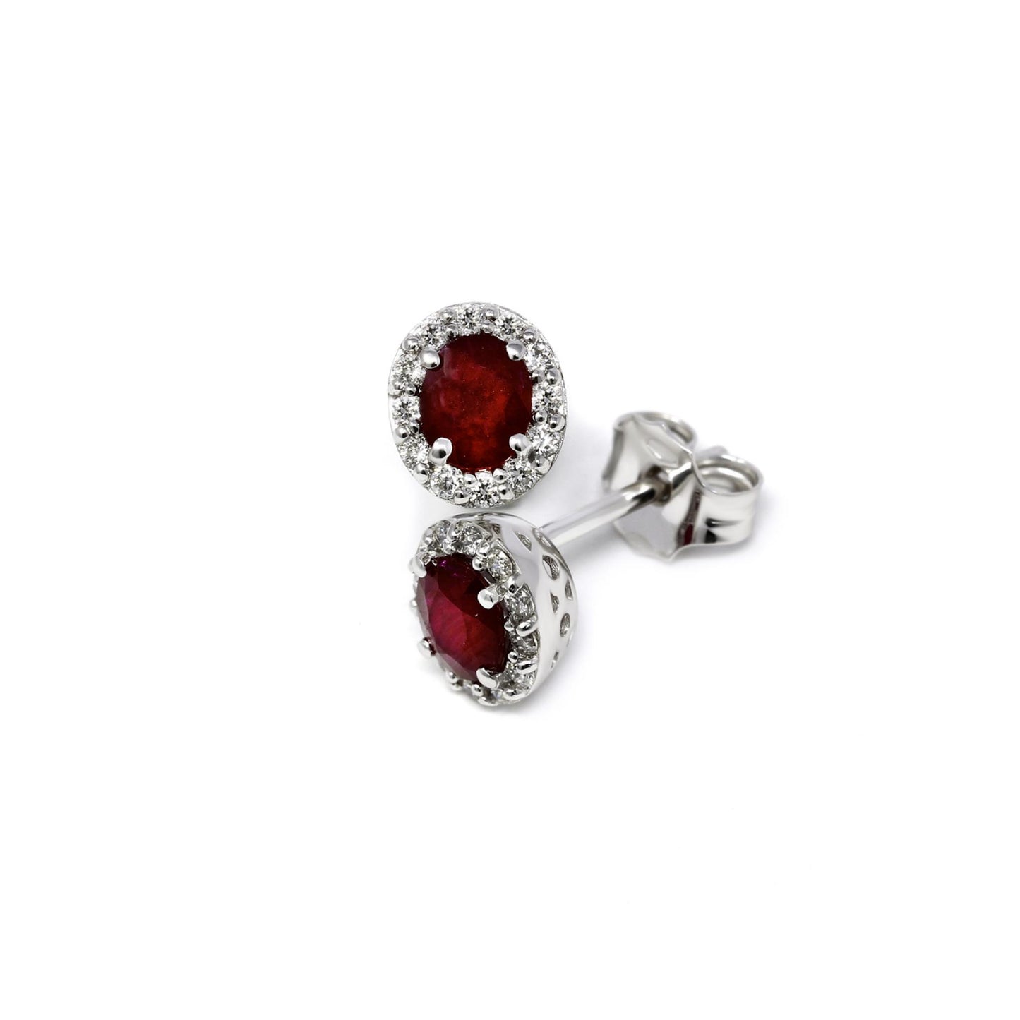 Orecchini con Rubini CT 0.32 e Diamanti CT 0.12