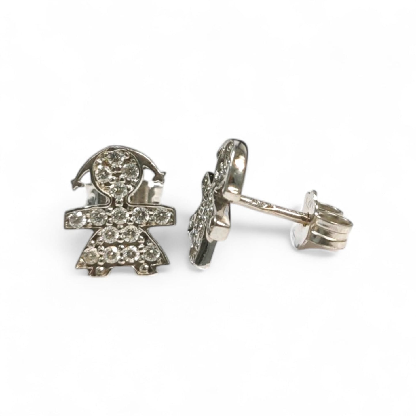Orecchini Bimba con 30 Diamanti CT 0.12