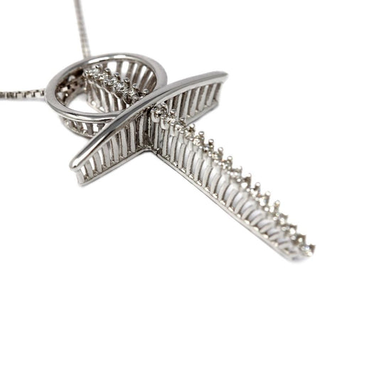 Croce Stilizzata con 23 Diamanti CT 0.12