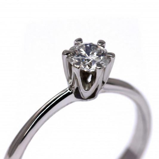 Anello Solitario con Diamante Bianco CT 0.41 VS1 F