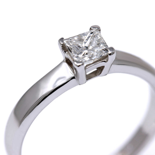 Anello Solitario con Diamante Princess CT 0.42
