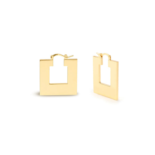 Orecchini Dinamica quadrati Unoaerre Rif. 2576