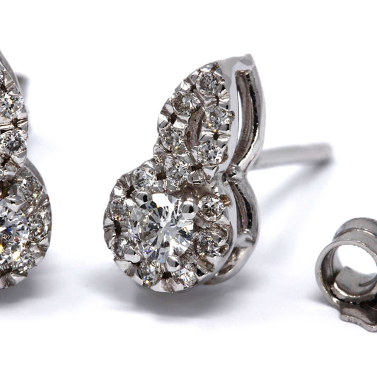 Orecchini Punto Luce con Diamanti CT 0.13