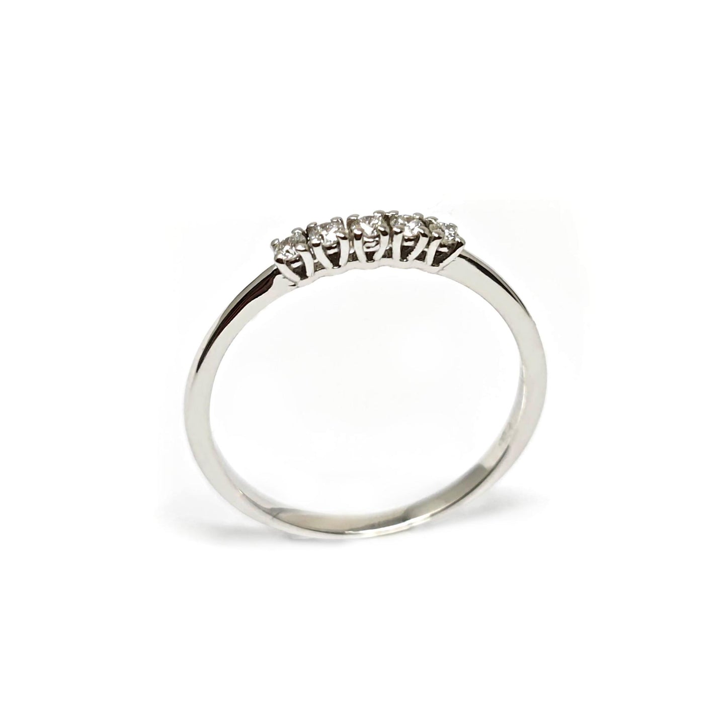 Anello Veretta con Diamanti CT 0.25