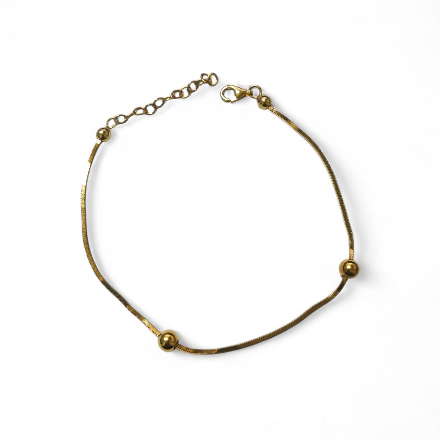 Bracciali in Argento dorato con Palline