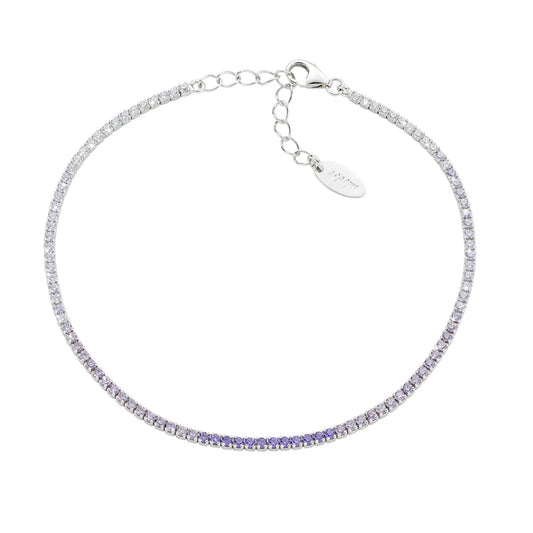 Bracciale Tennis Mania Degradé Viola con Zirconi  Ref. BT1DEBVI17