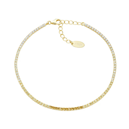 Bracciale Tennis Mania Dorato Degradé Giallo con Zirconi Ref. BT1DEGGI17