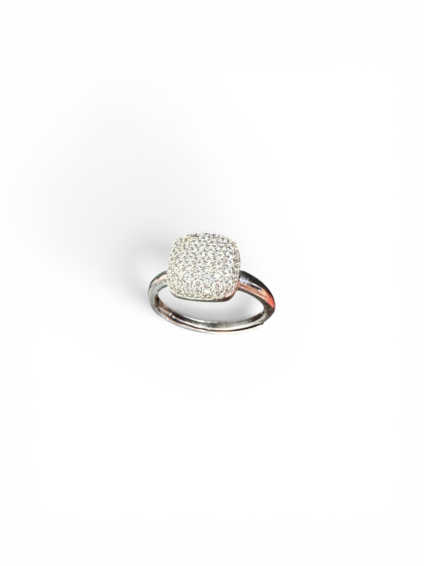 Anello Pavé in Argento 925 con Zirconi