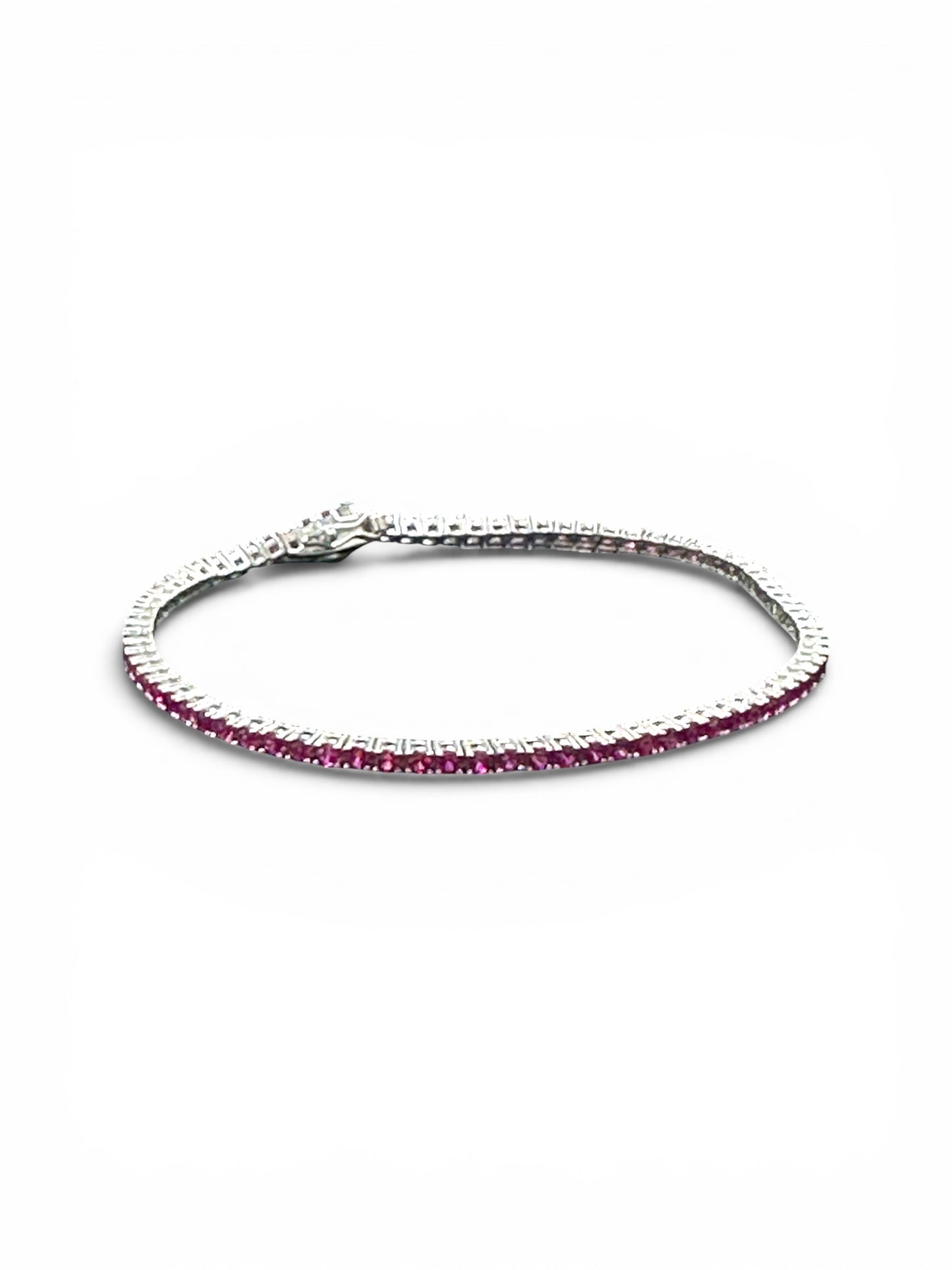 Bracciale Tennis Colorati in Argento 925 con Zirconi Colorati
