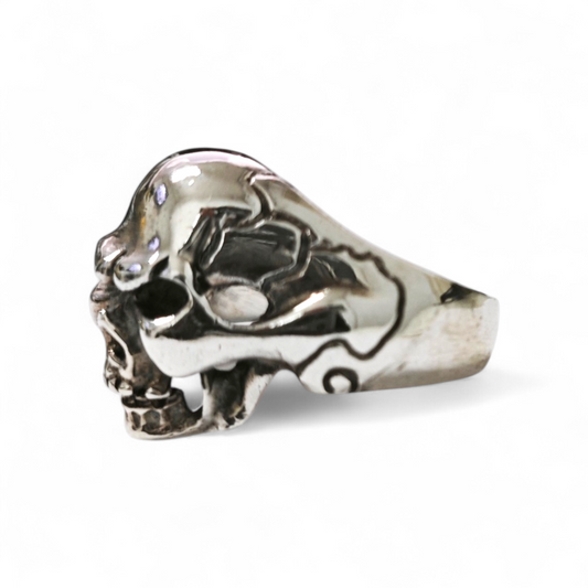 Anello Teschio in Argento 925 mis 21