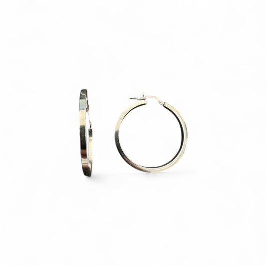 Orecchino Cerchio con Filo Quadrato CM 3