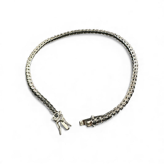 Bracciale tennis con zirconi neri – varie misure