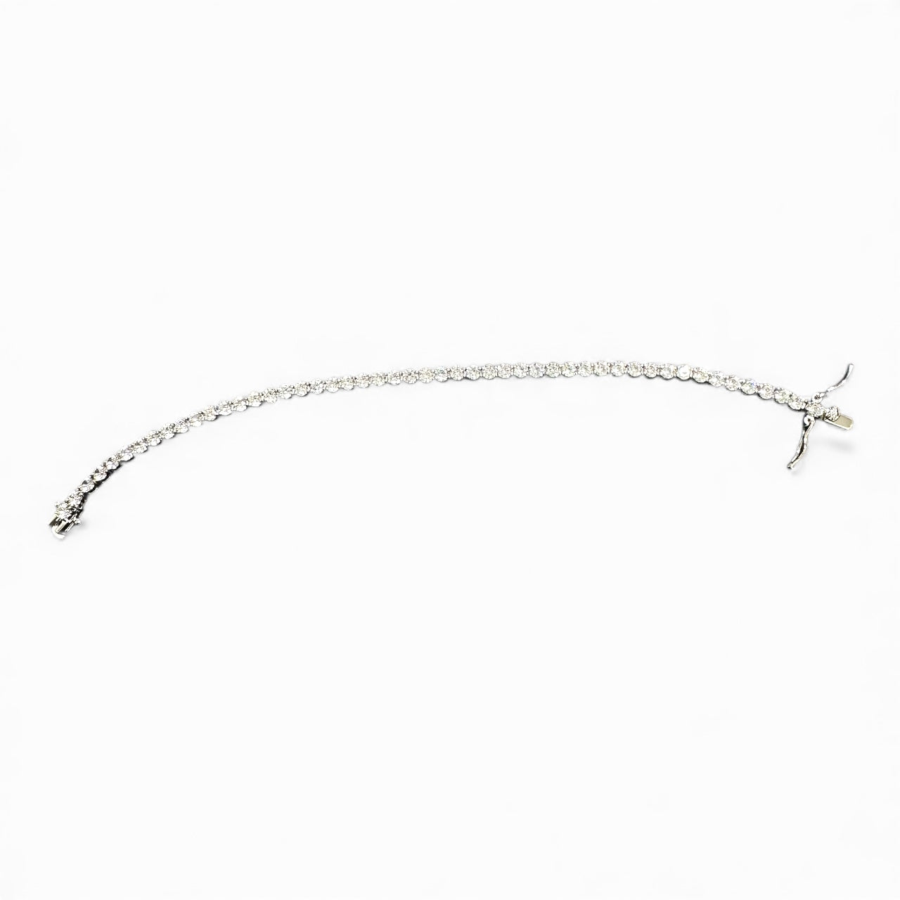 Bracciale Tennis Zirconi Bianchi – Disponibile in Vari Spessori