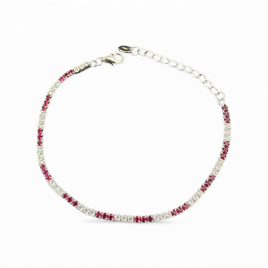 Bracciale Tennis Regolabile in Argento 925 – 1.5 mm