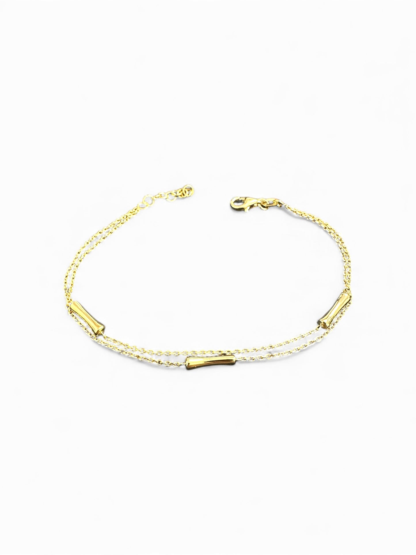 Bracciale in Argento 925 con Barre Decorate – Disponibile in Argento e Argento Dorato