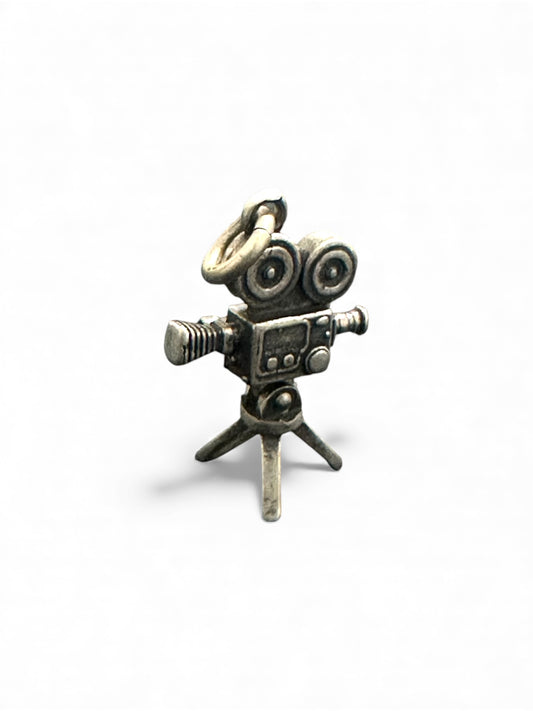 Ciondolo Cinepresa Vintage in Argento