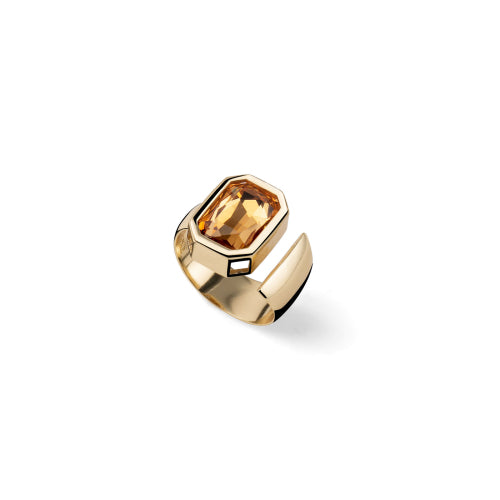 Anello Joya cristallo giallo Unoaerre Ref. 2816