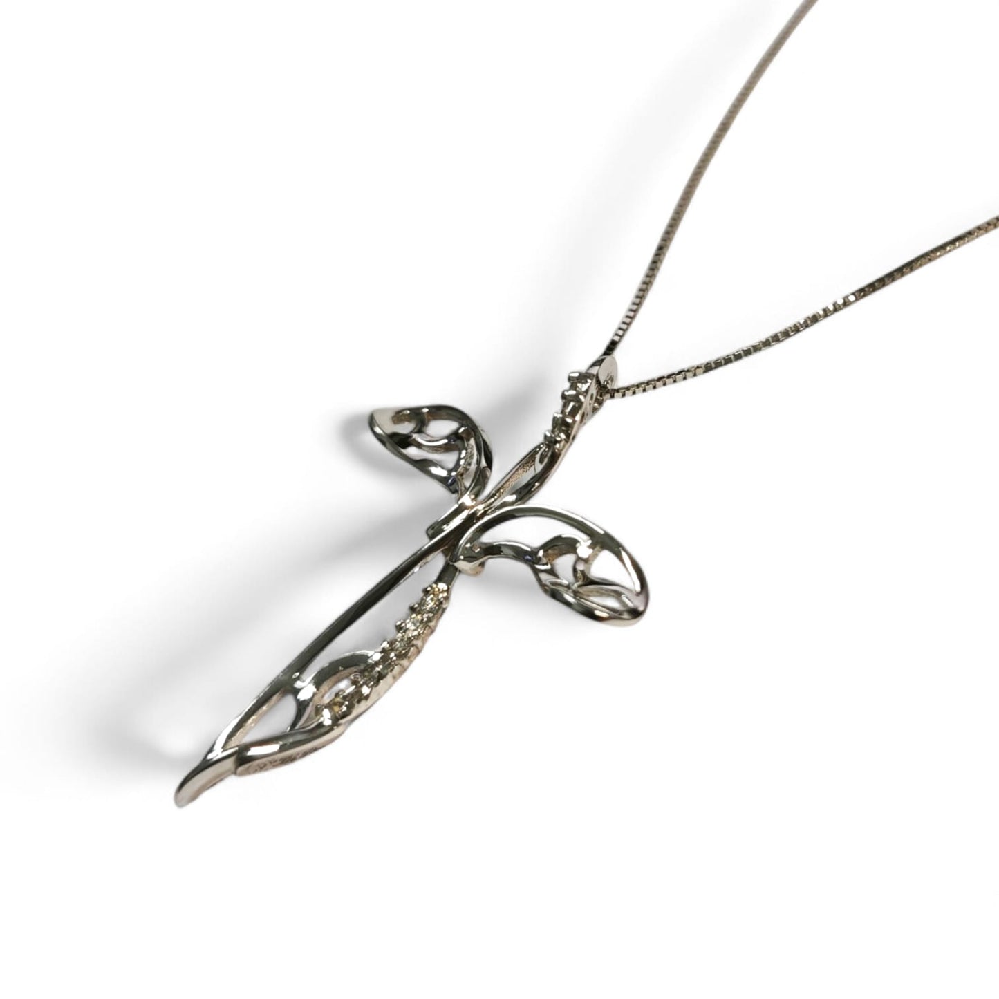 Pendente Croce con Diamanti CT 0.10