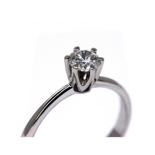 Anello Solitario con Diamante Linea Tiffany CT 22 VS1 F