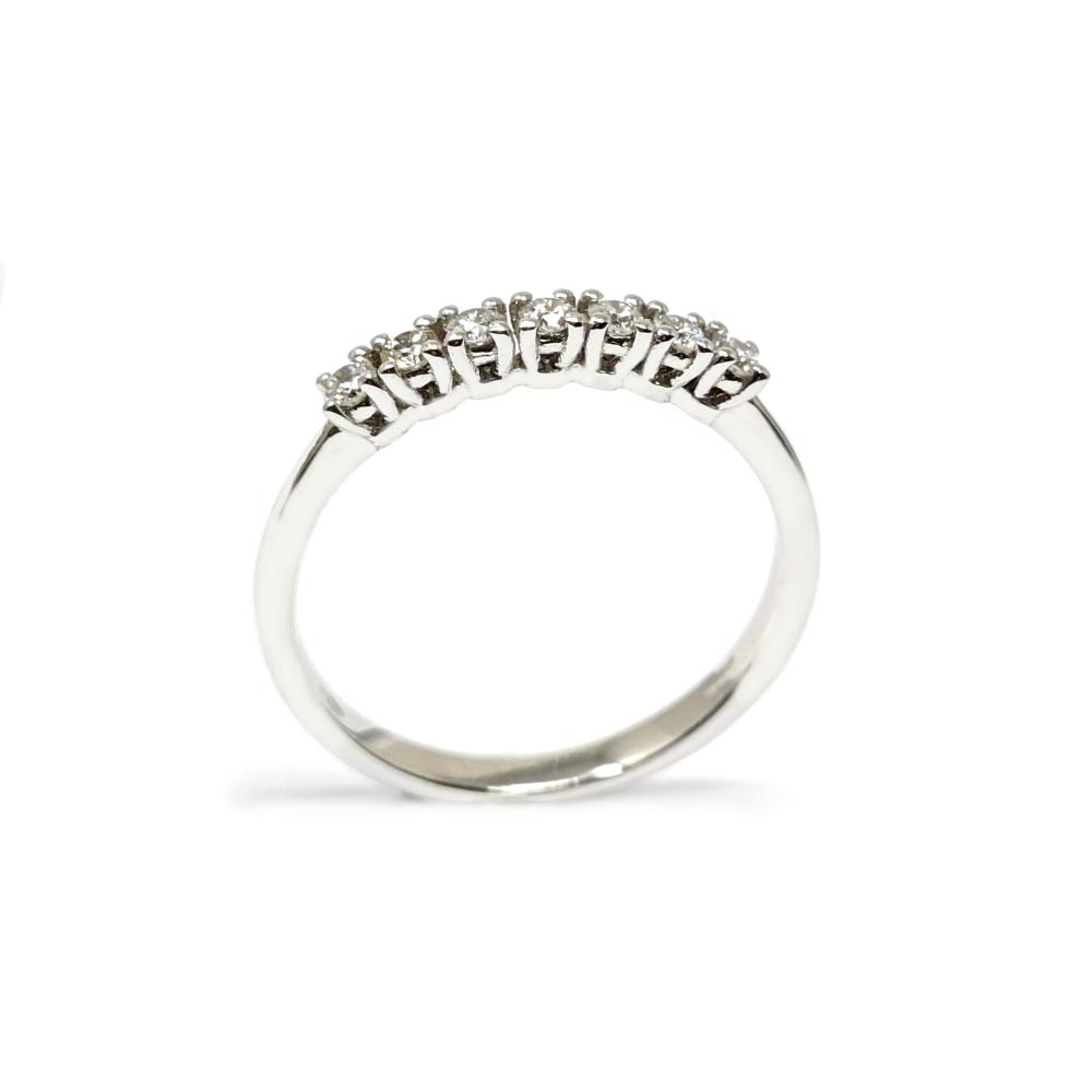 Anello Veretta con Diamanti CT 0.11