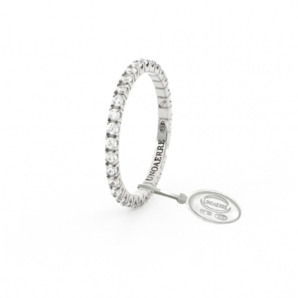 Anello Veretta in argento bianco UNOAERRE ref.5819