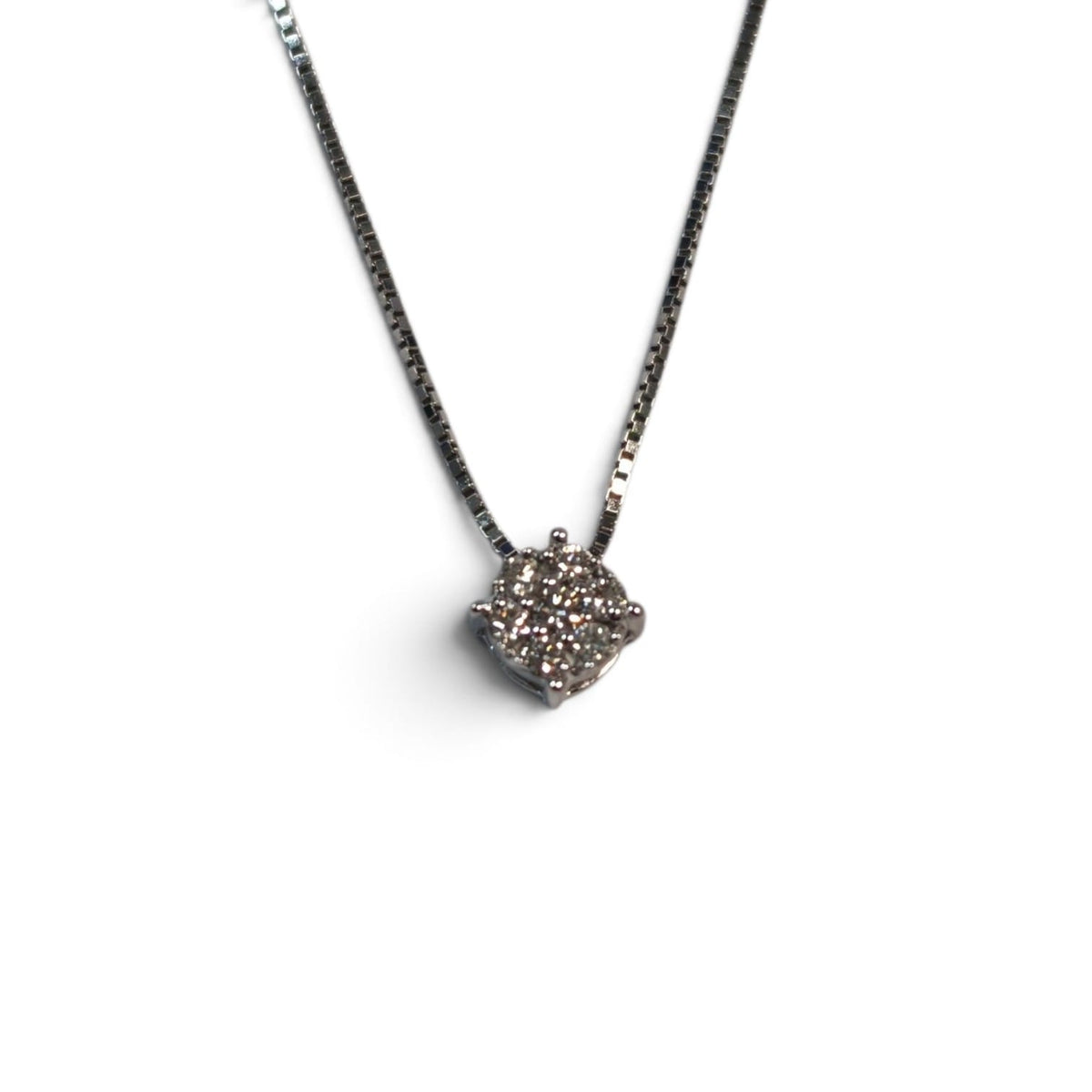 Pendente Rosetta con Diamanti CT 0.05