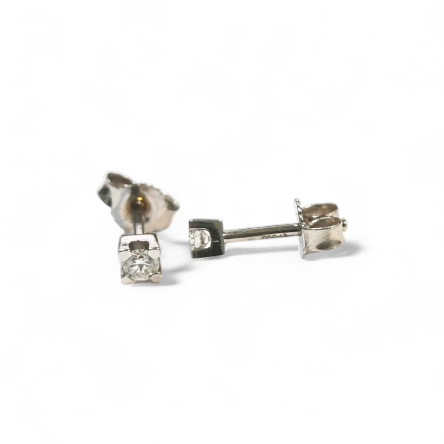 Orecchini Punto Luce con Diamanti CT 0.10